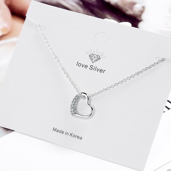 net red necklace trendy romantic heart-shaped pendant short clavicle chain female fashion jewelry wholesale necklaces, Silver
net red necklace trendy romantic heart-shaped pendant short clavicle chain female fashion jewelry wholesale necklaces, Silver