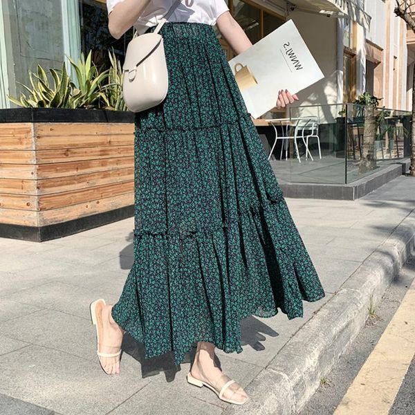 skirts elegant flower print pleated women a-line 2021 autumn elastic high waist chiffon long vintage green on vacation, Black
skirts elegant flower print pleated women a-line 2021 autumn elastic high waist chiffon long vintage green on vacation, Black