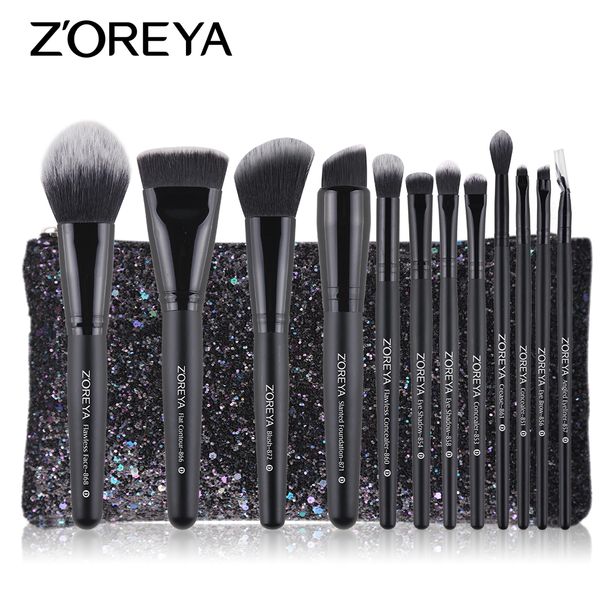 zoreya make up brush set delicate makeup brushes with bag powder foundation contour and eye model
zoreya make up brush set delicate makeup brushes with bag powder foundation contour and eye model