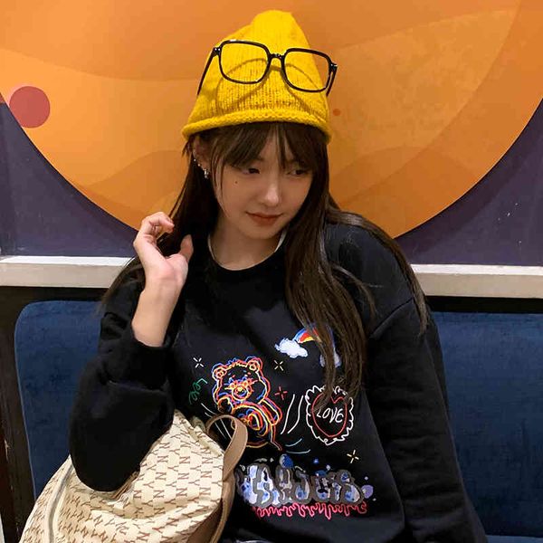 autumn winter korean style women sweatshirts long sleeve cartoon bear print thick warm sweatshirt womens pullovers (c2967) 210423, Black
autumn winter korean style women sweatshirts long sleeve cartoon bear print thick warm sweatshirt womens pullovers (c2967) 210423, Black