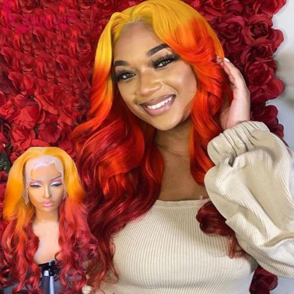 two toned brazilian remy human hair lace frontal wigs ginger orange preplucked wavy 180% glueless for women1, Black;brown
two toned brazilian remy human hair lace frontal wigs ginger orange preplucked wavy 180% glueless for women1, Black;brown