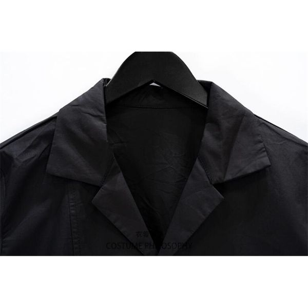 s-6xl spring men's fashion customized lapel vintage pleated old cotton shirt, White;black
s-6xl spring men's fashion customized lapel vintage pleated old cotton shirt, White;black