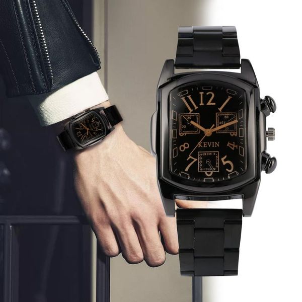 wristwatches fashion mens watches rectangular clock sport quartz analog stainless steel strap waterproof watch relogio masculino, Slivery;brown
wristwatches fashion mens watches rectangular clock sport quartz analog stainless steel strap waterproof watch relogio masculino, Slivery;brown