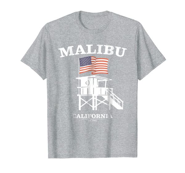 Malibu Shirt Retro Malibu Beach Patriot TShirt, Mainly pictures