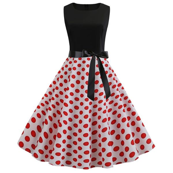 casual dresses female summer polka dot print slim mini dress 2021 o-neck big swing stitching retro sundress women plus size, Black;gray
casual dresses female summer polka dot print slim mini dress 2021 o-neck big swing stitching retro sundress women plus size, Black;gray