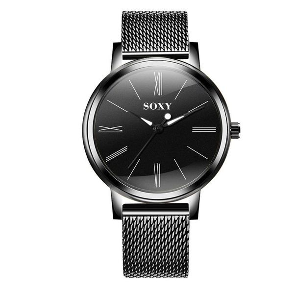wristwatches fashion men watch simple roma date quartz mesh belt stainless steel male relogio masculino c016, Slivery;brown
wristwatches fashion men watch simple roma date quartz mesh belt stainless steel male relogio masculino c016, Slivery;brown
