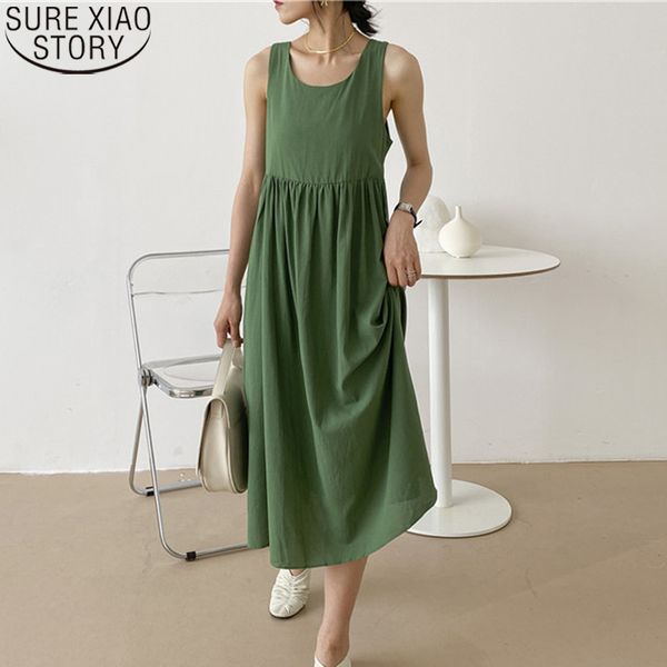 women summer dresses solid green casual backless lace-up bow strap o-neck sleeveless pleated long dress 10133 210417, Black;gray
women summer dresses solid green casual backless lace-up bow strap o-neck sleeveless pleated long dress 10133 210417, Black;gray