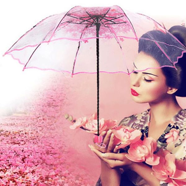 umbrellas transparent umbrella women rain plastic japan clear lace parasol paraguas cherry blossom plum colorful 8 ribs pink
umbrellas transparent umbrella women rain plastic japan clear lace parasol paraguas cherry blossom plum colorful 8 ribs pink