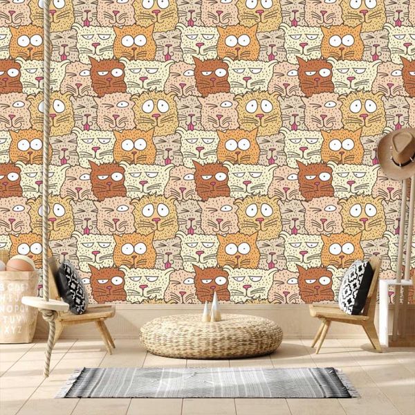 wallpapers removable self adhesive custom for living room kids mural cartoon cat walls papers home decor decoracion para baños
wallpapers removable self adhesive custom for living room kids mural cartoon cat walls papers home decor decoracion para baños