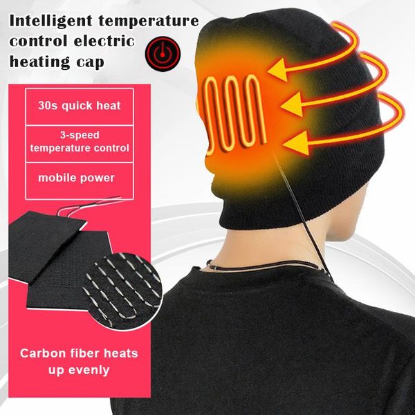 wholesale usb rechargeable winter hat warm washable warp knitting heated for outdoor activity ed889 hats, Black;white
wholesale usb rechargeable winter hat warm washable warp knitting heated for outdoor activity ed889 hats, Black;white