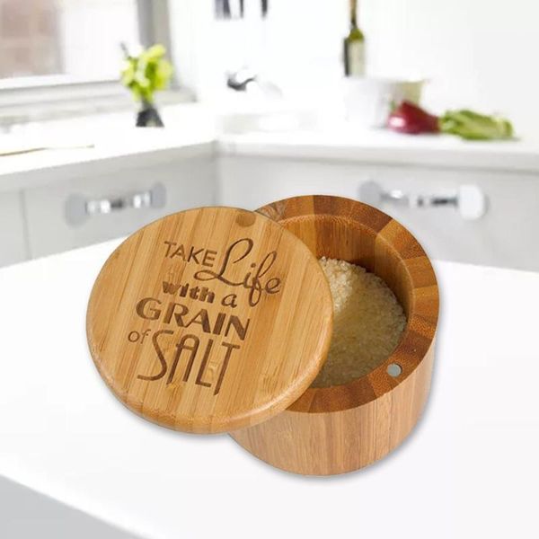 storage bottles & jars round bamboo seasoning box with swivel lid natural non-toxic rotating cover salt shaker environmentally friendly cond
storage bottles & jars round bamboo seasoning box with swivel lid natural non-toxic rotating cover salt shaker environmentally friendly cond