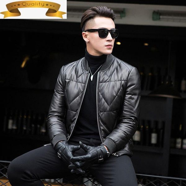 man genuine leather jacket short sheepskin coat warm men's down autumn winter jackets for men 2021 casacos homens pph1724 & faux, Black
man genuine leather jacket short sheepskin coat warm men's down autumn winter jackets for men 2021 casacos homens pph1724 & faux, Black