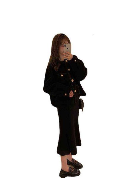 thickened lamb wool coat women's 2021 autumn winter small man korean black fragrance short plush top, Black;brown
thickened lamb wool coat women's 2021 autumn winter small man korean black fragrance short plush top, Black;brown