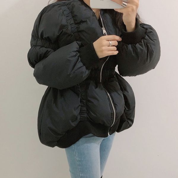 women's down & parkas irregular women short parks winter fashion lantern sleeve female outwear loose zipper warm coat casual est inkeo, Black
women's down & parkas irregular women short parks winter fashion lantern sleeve female outwear loose zipper warm coat casual est inkeo, Black