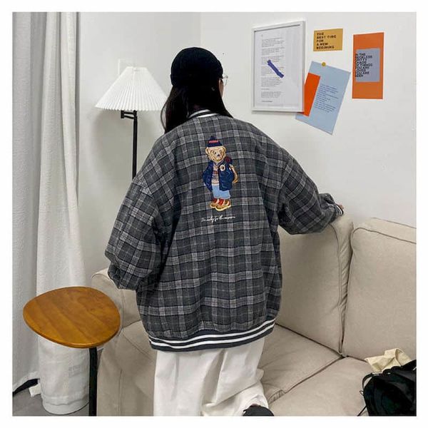 women's jackets men's and women's plaid bear baseball jacket, retro korean jacket, hong kong bf style, kawai style casual wea, Black;brown
women's jackets men's and women's plaid bear baseball jacket, retro korean jacket, hong kong bf style, kawai style casual wea, Black;brown