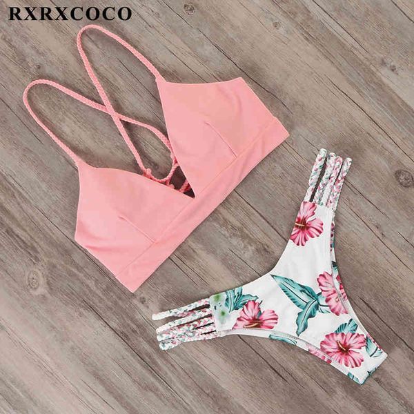 rxrxcoco bandage swimwear women brazilian bikini swimsuit female thong bikini set bathing suit push up flower biquini swimsuit 210319, White;black
rxrxcoco bandage swimwear women brazilian bikini swimsuit female thong bikini set bathing suit push up flower biquini swimsuit 210319, White;black