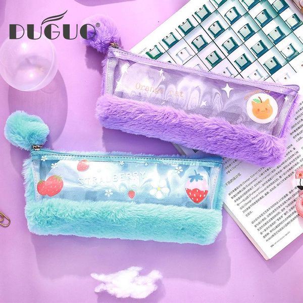 cute stationery plush cartoon creative personality funny simple fashion durable transparent pvc pencil case bags
cute stationery plush cartoon creative personality funny simple fashion durable transparent pvc pencil case bags