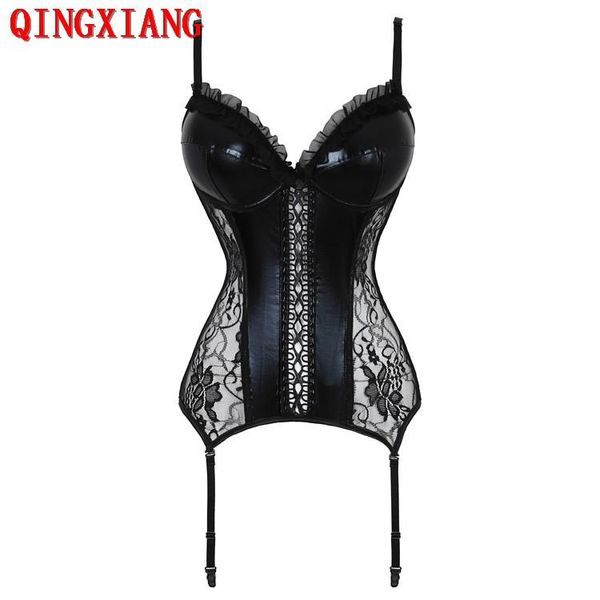 women's shapers s-6xl 2021 plus size women faux leather shaper underwear v neck lace bustier summer breath back zipper corset, Black;white
women's shapers s-6xl 2021 plus size women faux leather shaper underwear v neck lace bustier summer breath back zipper corset, Black;white
