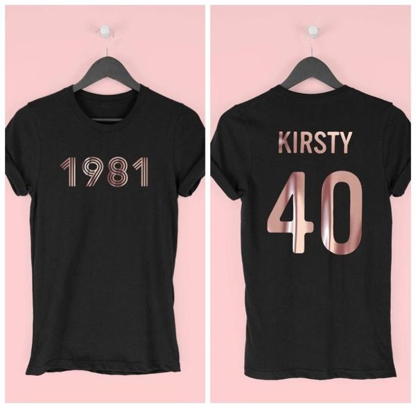 women's t-shirt 40th birthday for women, 1981 t-shirt, gift retro her women fashion cotton, White
women's t-shirt 40th birthday for women, 1981 t-shirt, gift retro her women fashion cotton, White