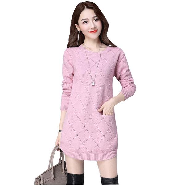 women's sweaters loose kawaii sweater women long autumn solid color thicken casual pink plue size slim truien dames winter xx60sw, White;black
women's sweaters loose kawaii sweater women long autumn solid color thicken casual pink plue size slim truien dames winter xx60sw, White;black