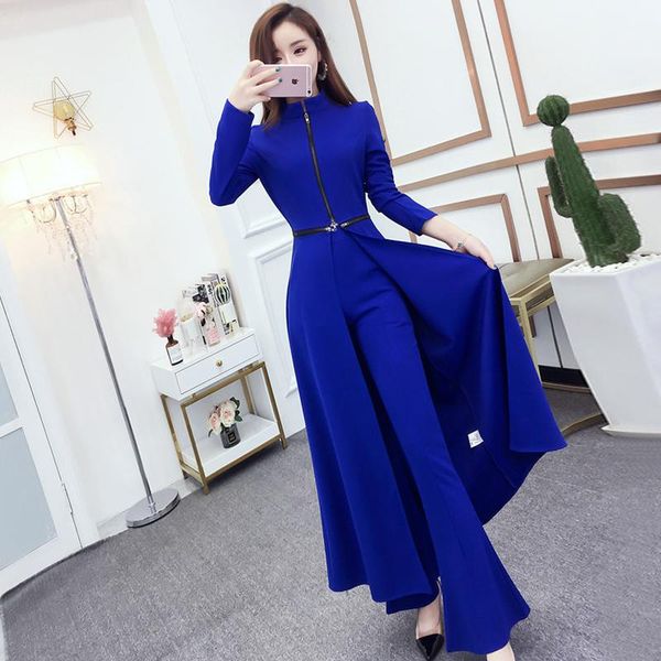 women's two piece pants women suit set ol lady work office wear high waist split dress slim wide leg femme flare party trousers, White
women's two piece pants women suit set ol lady work office wear high waist split dress slim wide leg femme flare party trousers, White
