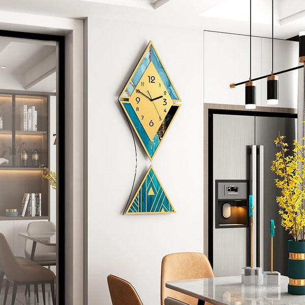 wall clocks vogue clock living room big size europe luxury metallic aesthetic decor duvar saati home design eh60wc