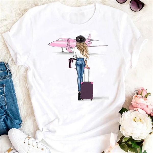 and women summer travel mens t shirts holiday 90s trend ladies cartoon clothes tshirts fashion graphic lady print female, White;black
and women summer travel mens t shirts holiday 90s trend ladies cartoon clothes tshirts fashion graphic lady print female, White;black