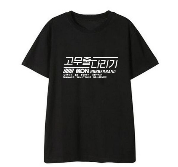 women's t-shirt kpop ikon rubber band all member name printing o neck t shirt summer style short sleeve loose tees, White
women's t-shirt kpop ikon rubber band all member name printing o neck t shirt summer style short sleeve loose tees, White