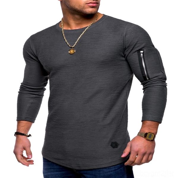 ieo men's solid round neck long men's t-shirts) sleeve zipper with arm zipper stitching personalized wind long t-shirt, White;black
ieo men's solid round neck long men's t-shirts) sleeve zipper with arm zipper stitching personalized wind long t-shirt, White;black