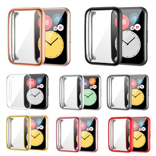 watch bands plated cover for huawei fit case smartwatch accessories tpu bumper all-around screen protector watchcase, Black;brown
watch bands plated cover for huawei fit case smartwatch accessories tpu bumper all-around screen protector watchcase, Black;brown
