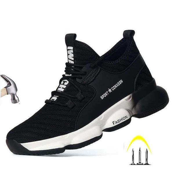 boots safety shoes for men women steel toe boot summer breathable anti-smashing lightweight non-slip work industrial sneakers, Black
boots safety shoes for men women steel toe boot summer breathable anti-smashing lightweight non-slip work industrial sneakers, Black