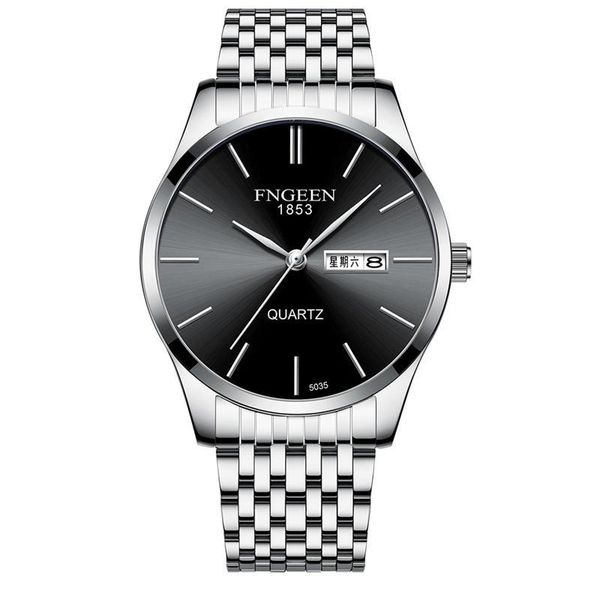 wristwatches fenzun watch men's ultra-thin quartz double calendar english luminous waterproof trend leisure, Slivery;brown
wristwatches fenzun watch men's ultra-thin quartz double calendar english luminous waterproof trend leisure, Slivery;brown