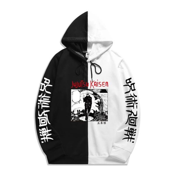men's hoodies & sweatshirts summer men anime jujutsu kaisen gojo satoru print harajuku hoodie patchwork thin pullover clothing the shar, Black
men's hoodies & sweatshirts summer men anime jujutsu kaisen gojo satoru print harajuku hoodie patchwork thin pullover clothing the shar, Black