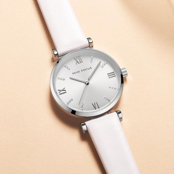 wristwatches mini focus luxury quartz watches women white leather strap simple watch lady woman waterproof wristwatch fashion casual, Slivery;brown
wristwatches mini focus luxury quartz watches women white leather strap simple watch lady woman waterproof wristwatch fashion casual, Slivery;brown