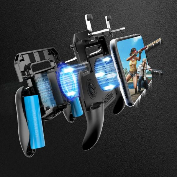 game controllers & joysticks 4 finger pubg controller gamepad mobile trigger shooter joystick pad cooler fan with 2000/4000mah power bank
game controllers & joysticks 4 finger pubg controller gamepad mobile trigger shooter joystick pad cooler fan with 2000/4000mah power bank