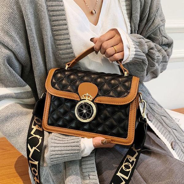 shoulder bags women's designer handbag fashion color contrast square bag pu leather quality female messenger
shoulder bags women's designer handbag fashion color contrast square bag pu leather quality female messenger