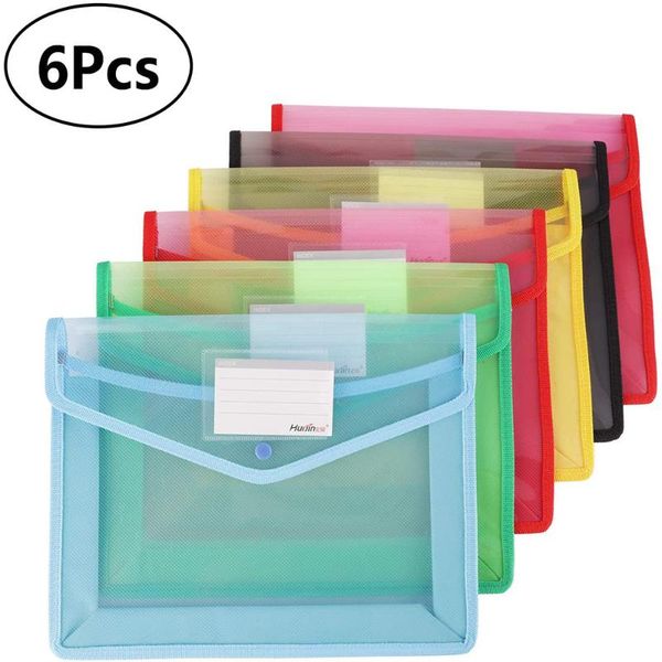 storage bags 6pcs plastic file wallet a4 document folder pockets envelops with card slot waterproof organizer
storage bags 6pcs plastic file wallet a4 document folder pockets envelops with card slot waterproof organizer