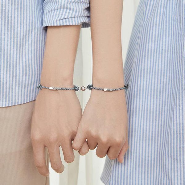 link, chain 1 pair bracelet the pledge of eternal love magnet attracts each other staniless steel couples men and women bracelets, Black
link, chain 1 pair bracelet the pledge of eternal love magnet attracts each other staniless steel couples men and women bracelets, Black