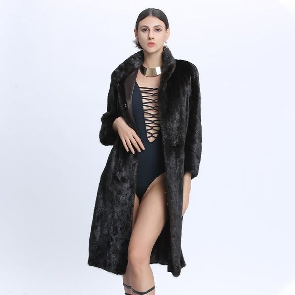 women's fur & faux winter women natural coats long real mink coat oversize vintage thick warm female clothes 2021 arrival, Black
women's fur & faux winter women natural coats long real mink coat oversize vintage thick warm female clothes 2021 arrival, Black