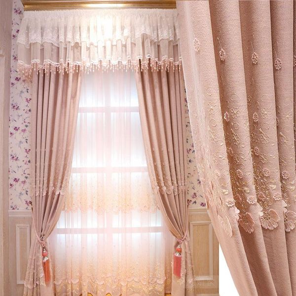 european bedroom warm pink lace products small bay window curtain fabric korean screen customization & drapes
european bedroom warm pink lace products small bay window curtain fabric korean screen customization & drapes