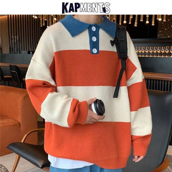 men's sweaters kapments winter men japanese streetwear striped sweater 2021 mens fashions patchwork designer man knitted pullover1, White;black
men's sweaters kapments winter men japanese streetwear striped sweater 2021 mens fashions patchwork designer man knitted pullover1, White;black