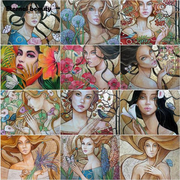 diamond painting cross stitch kits holding flowers abstract woman portrait mosaic art paintings embroidery needlework
diamond painting cross stitch kits holding flowers abstract woman portrait mosaic art paintings embroidery needlework