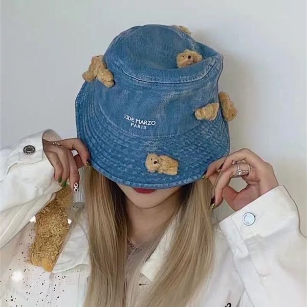 factory wholesale 50% off zhang xinyu's same bear hat female cute super doll fisherman korean cowboy sunscreen tide brand, Blue;gray
factory wholesale 50% off zhang xinyu's same bear hat female cute super doll fisherman korean cowboy sunscreen tide brand, Blue;gray