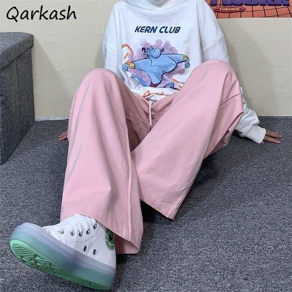 women's pants & capris wide leg women pink baggy full length students high waist korean style spring female minimalist daily streetwear, Black;white
women's pants & capris wide leg women pink baggy full length students high waist korean style spring female minimalist daily streetwear, Black;white