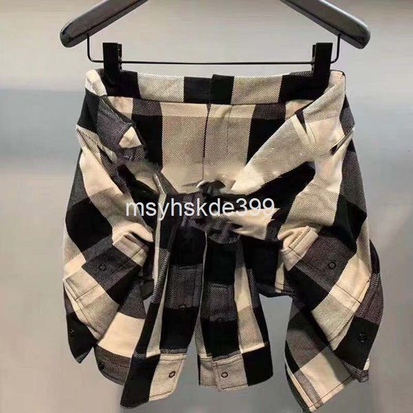 two piece dress aw wang's spring and summer plaid sleeves fake two-piece casual pants women's shorts, White
two piece dress aw wang's spring and summer plaid sleeves fake two-piece casual pants women's shorts, White
