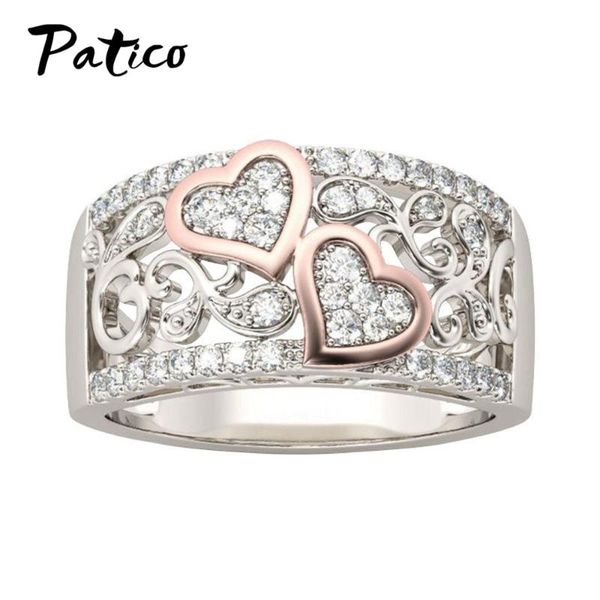 cluster rings fashion brand design 925 sterling silver wedding band ring for women heart cz stone female finger loves gifts jewelry, Golden;silver
cluster rings fashion brand design 925 sterling silver wedding band ring for women heart cz stone female finger loves gifts jewelry, Golden;silver