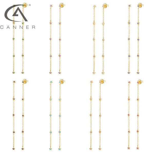 stud canner sterling silver piercing tassel earrings with colorful micro zirconia turquoise ruby 100% real s925 women, Golden;silver
stud canner sterling silver piercing tassel earrings with colorful micro zirconia turquoise ruby 100% real s925 women, Golden;silver