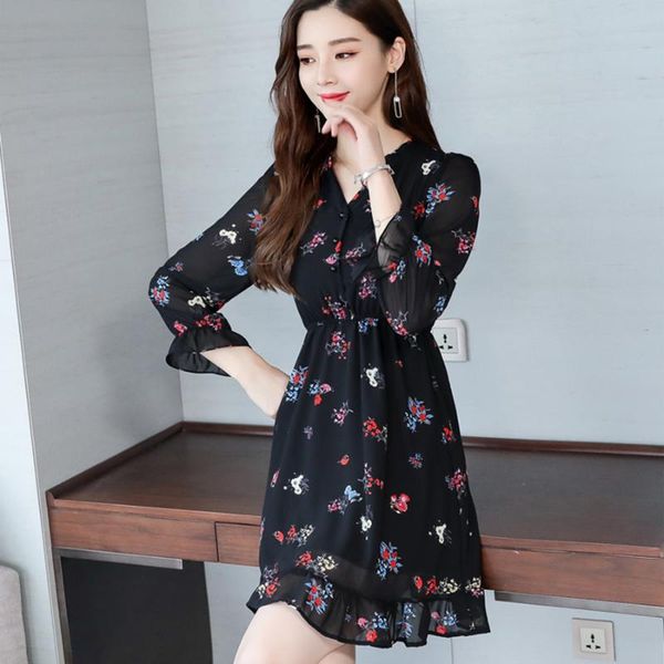 casual dresses 2021 vintage print long sleeve mini autumn winter 3xl plus size floral chiffon dress elegant women bodycon party vestido, Black;gray
casual dresses 2021 vintage print long sleeve mini autumn winter 3xl plus size floral chiffon dress elegant women bodycon party vestido, Black;gray
