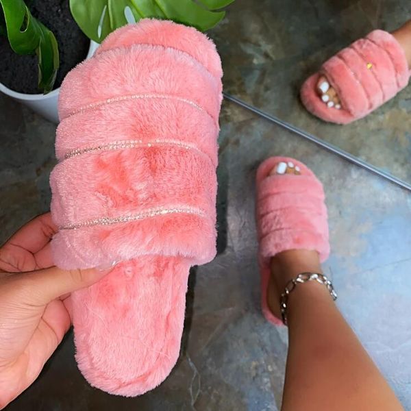 winter furry slippers women's rhinestone decor fluffy warm slipper crystal soft ladies shoes woman female, Black
winter furry slippers women's rhinestone decor fluffy warm slipper crystal soft ladies shoes woman female, Black