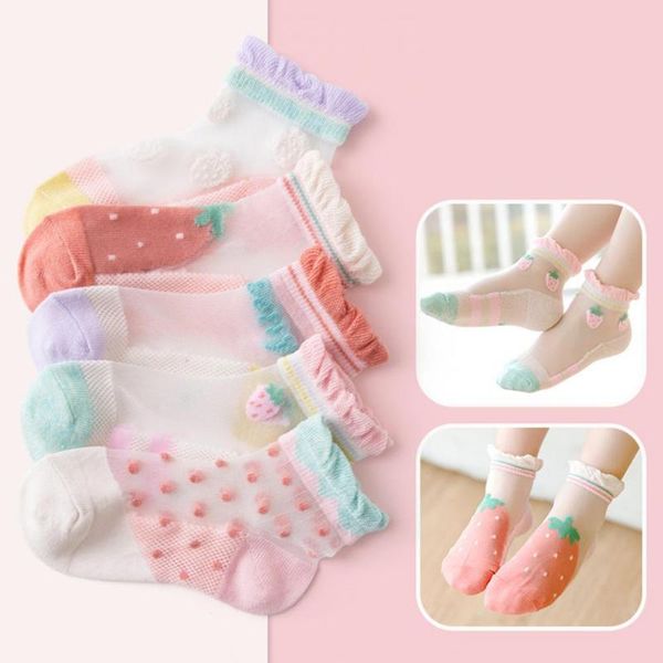 socks 5 pairs baby short strawberry print breathable skin friendly toddlers mesh for summer comfortable, Pink;yellow
socks 5 pairs baby short strawberry print breathable skin friendly toddlers mesh for summer comfortable, Pink;yellow